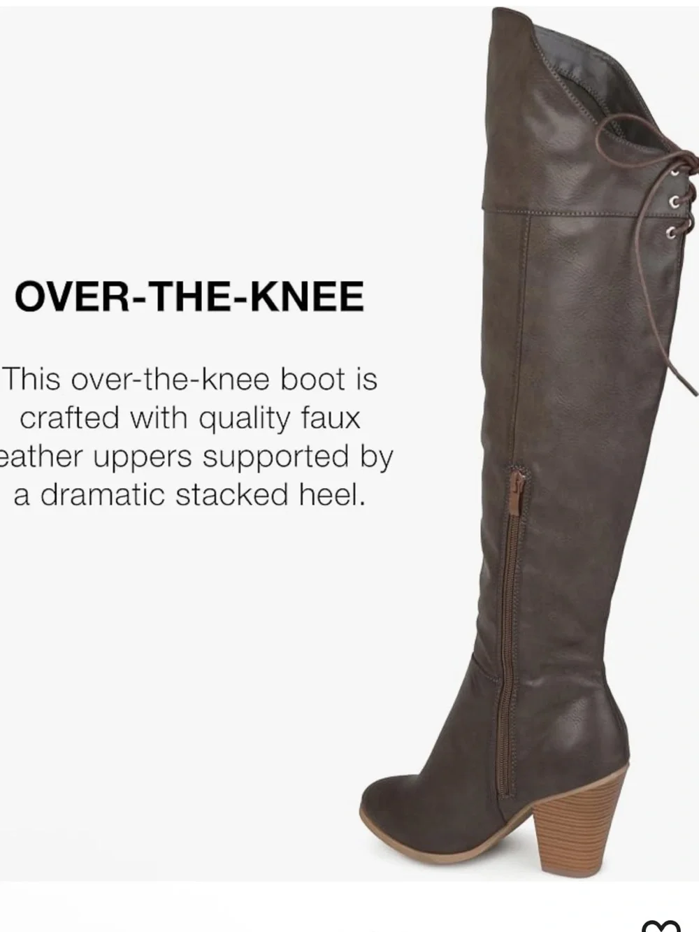 Journee Women’s Wide Calf Spritz-P Over-the-Knee Boots